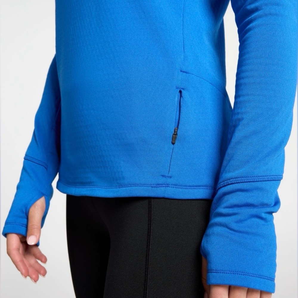 DSG Women's Run Grid 1/4 Zip Jacket Blue Long Sleeve - Picture 4 of 7